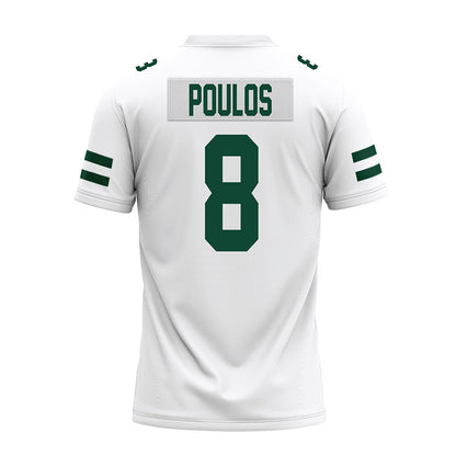 Ohio - NCAA Football : Nick Poulos - White Premium Football Jersey