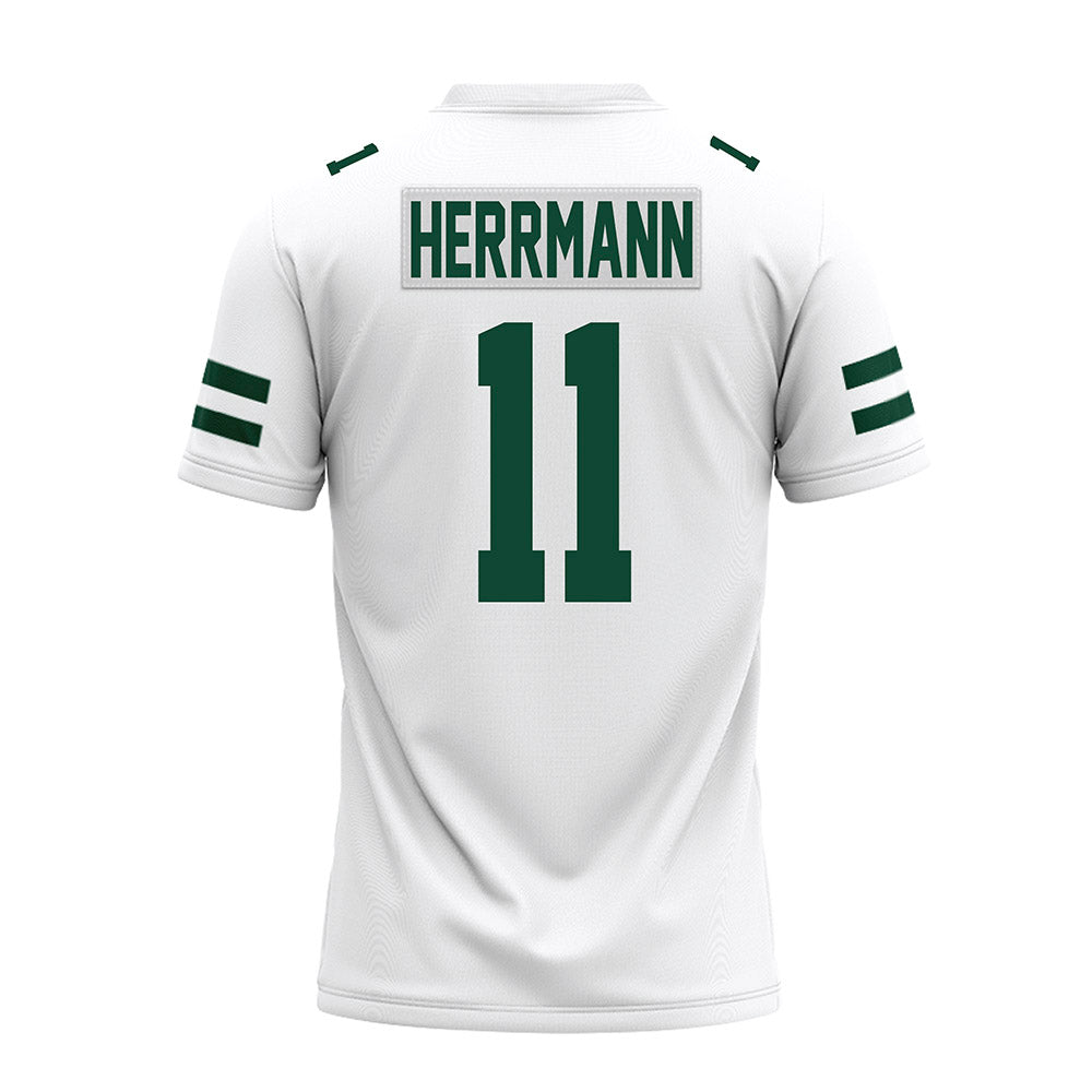 Ohio - NCAA Football : Evan Herrmann - White Premium Football Jersey-1