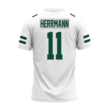 Ohio - NCAA Football : Evan Herrmann - White Premium Football Jersey-1