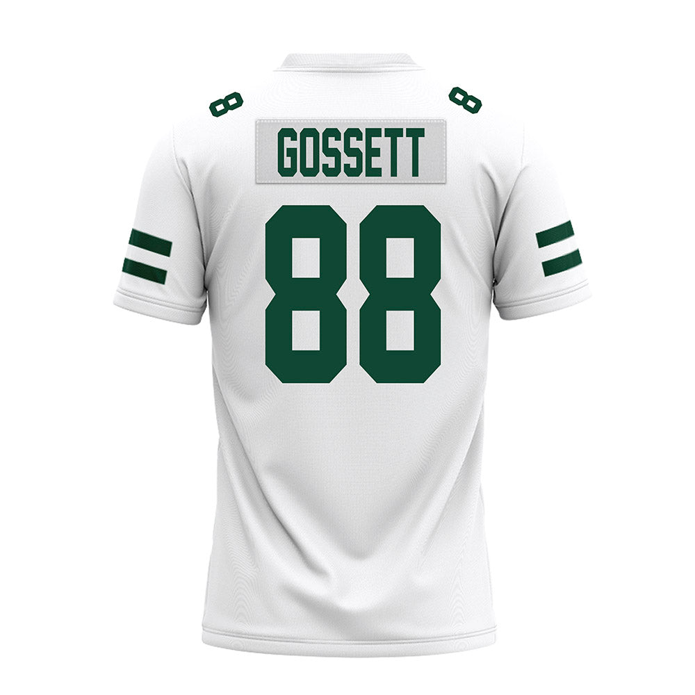 Ohio - NCAA Football : Caleb Gossett - White Premium Football Jersey