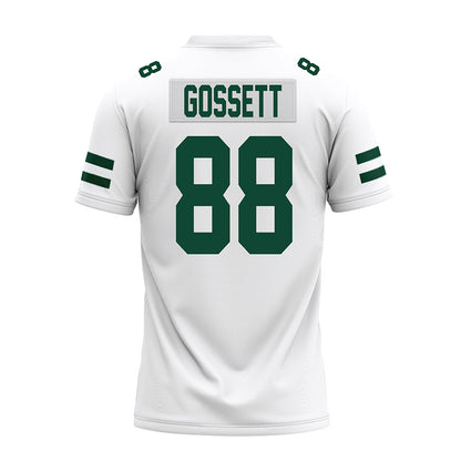 Ohio - NCAA Football : Caleb Gossett - White Premium Football Jersey