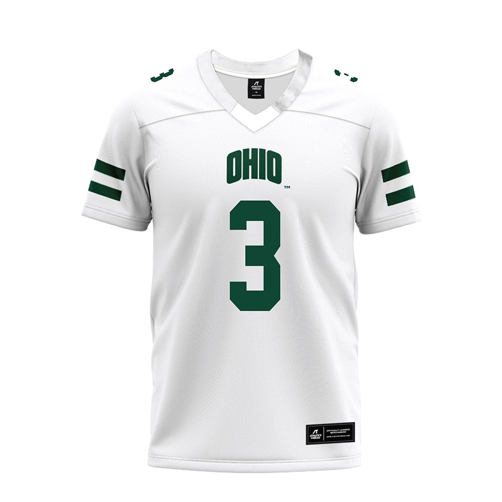 Ohio - NCAA Football : Max Rodarte - White Premium Football Jersey