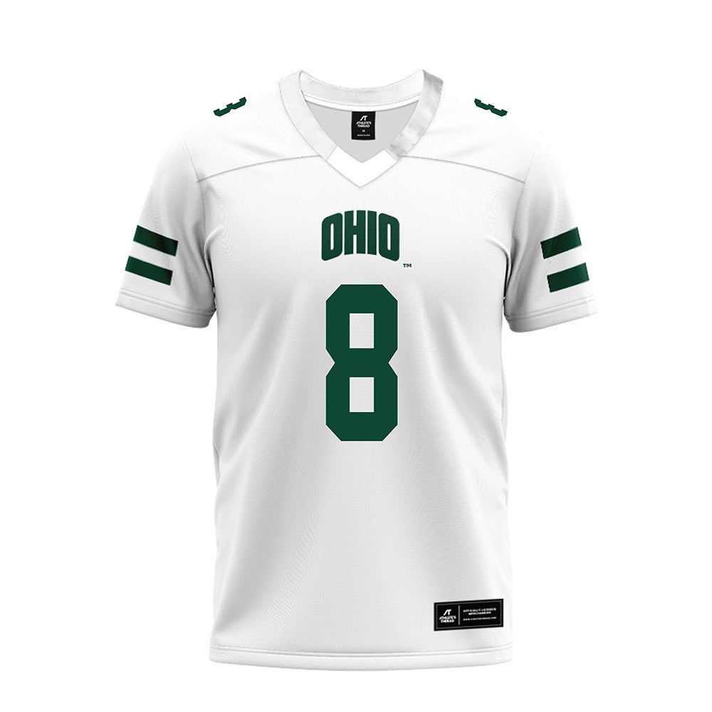 Ohio - NCAA Football : Ben McNaboe - White Premium Football Jersey