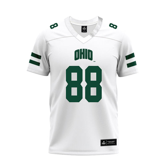 Ohio - NCAA Football : Caleb Gossett - White Premium Football Jersey