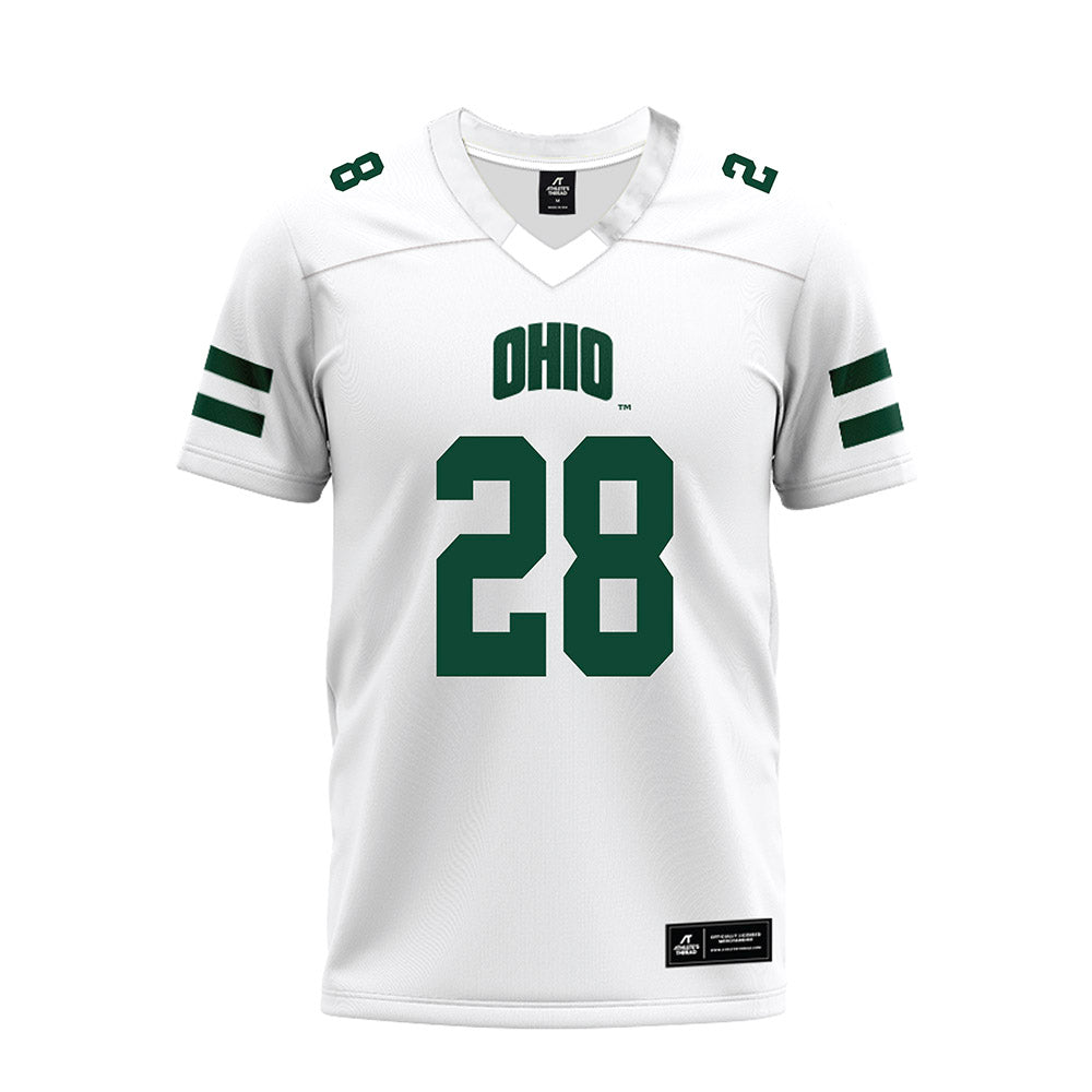 Ohio - NCAA Football : Britton Watts - White Premium Football Jersey-0