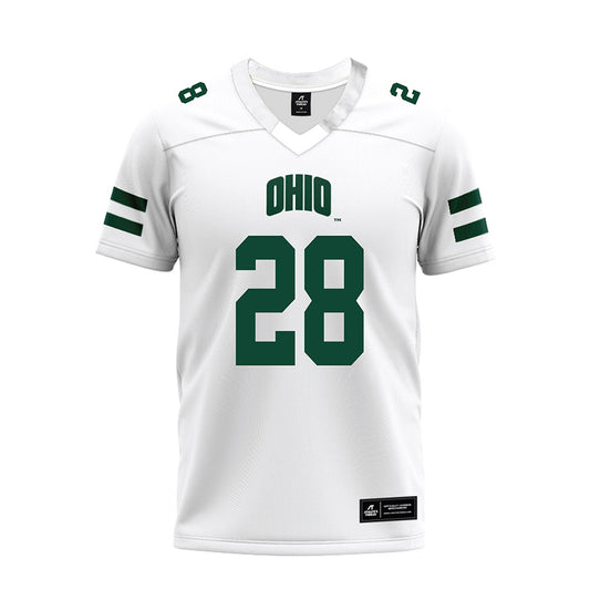 Ohio - NCAA Football : Britton Watts - White Premium Football Jersey-0