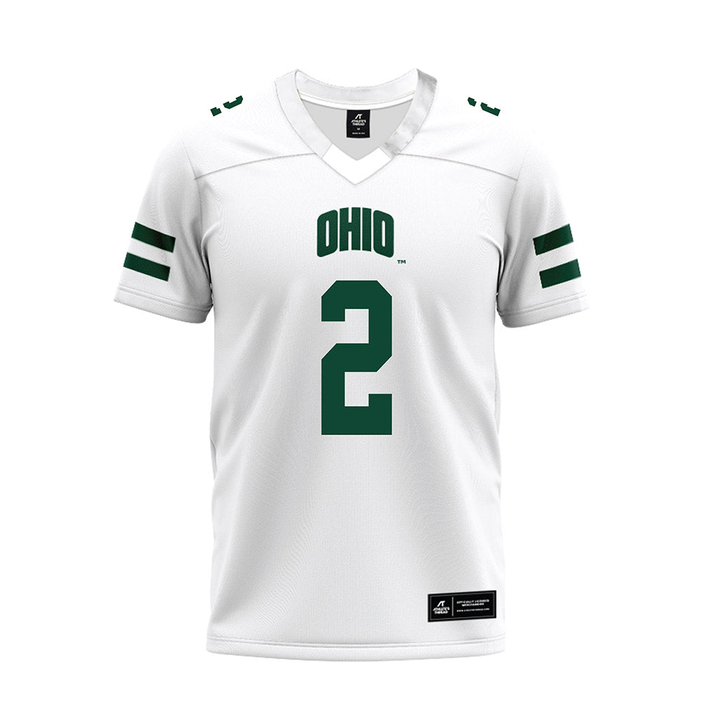 Ohio - NCAA Football : DJ Walker - White Premium Football Jersey-0