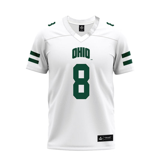 Ohio - NCAA Football : Nick Poulos - White Premium Football Jersey