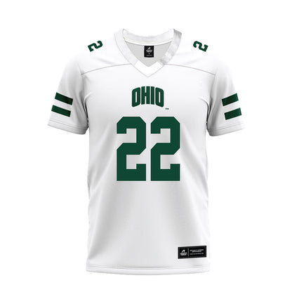 Ohio - NCAA Football : Jalen Thomeson - White Premium Football Jersey