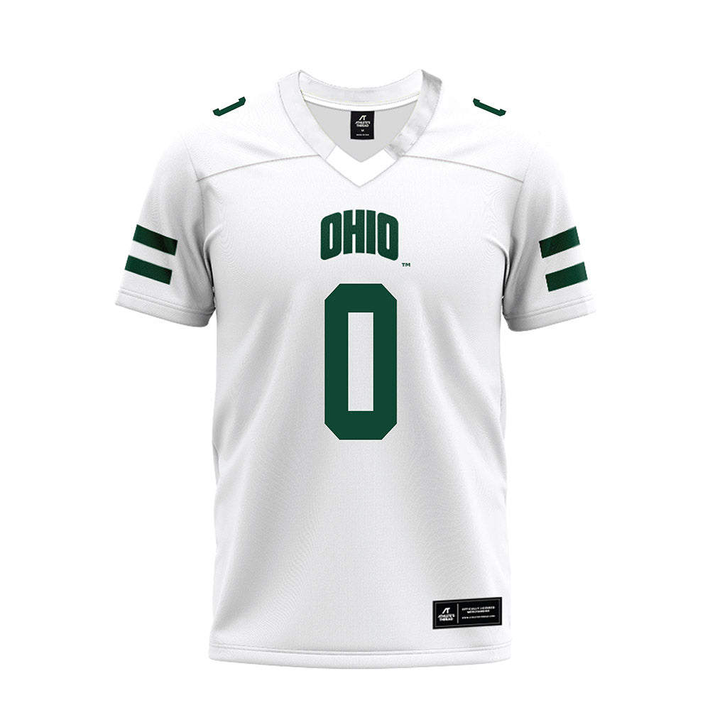 Ohio - NCAA Football : Delaney Crawford - White Premium Football Jersey