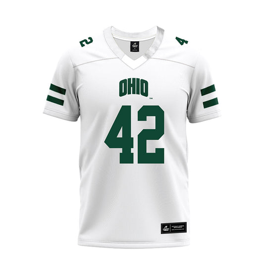 Ohio - NCAA Football : Magnus Haines - White Premium Football Jersey-0
