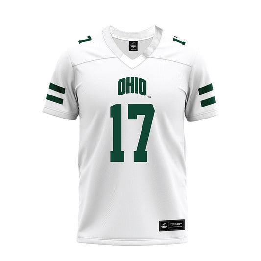 Ohio - NCAA Football : Caleb Chamberlin - White Premium Football Jersey-0