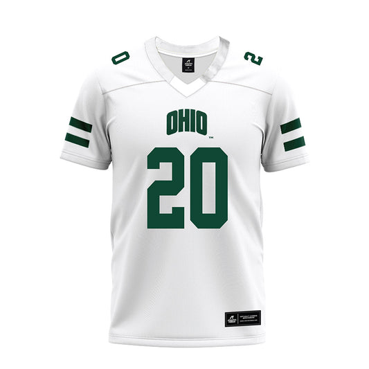 Ohio - NCAA Football : Jack Borer - White Premium Football Jersey