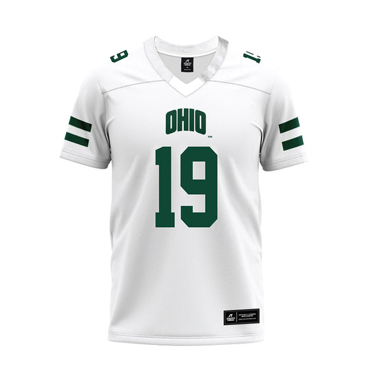 Ohio - NCAA Football : Kadin Schmitz - White Premium Football Jersey