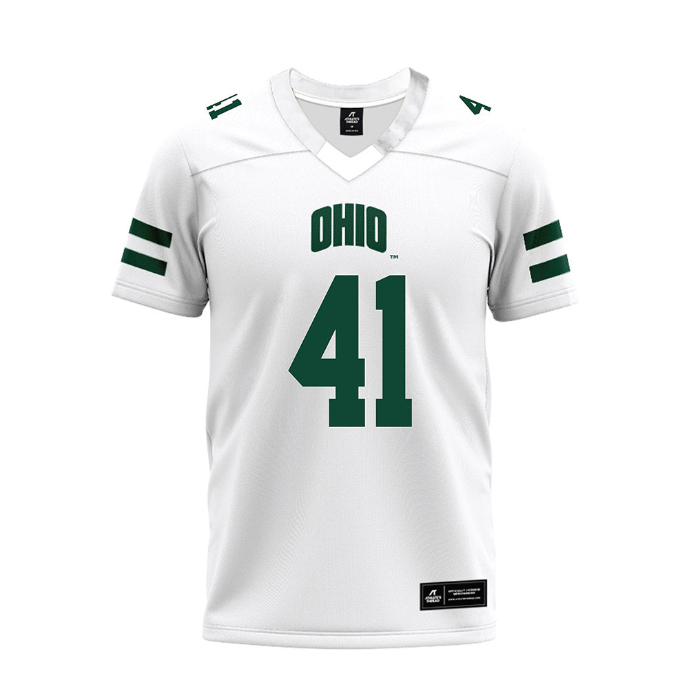 Ohio - NCAA Football : Devon Hunter - White Premium Football Jersey