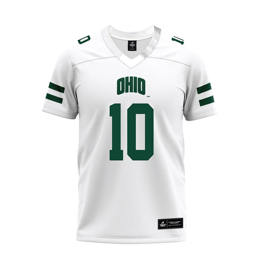 Ohio - NCAA Football : Cam Rice - White Premium Football Jersey