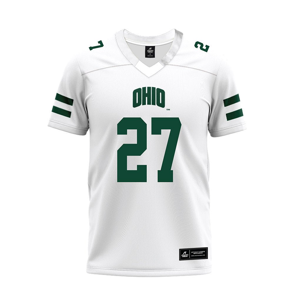 Ohio - NCAA Football : Jack Fries - White Premium Football Jersey