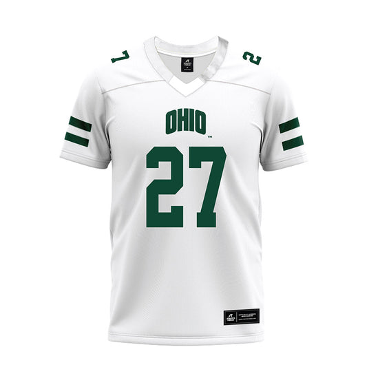 Ohio - NCAA Football : Jack Fries - White Premium Football Jersey