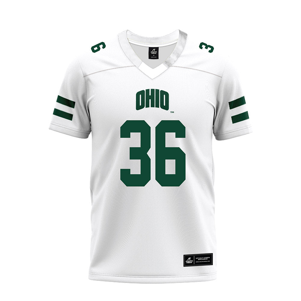 Ohio - NCAA Football : Parker Startz - White Premium Football Jersey