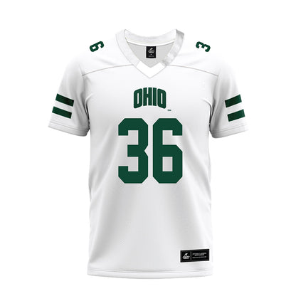 Ohio - NCAA Football : Parker Startz - White Premium Football Jersey