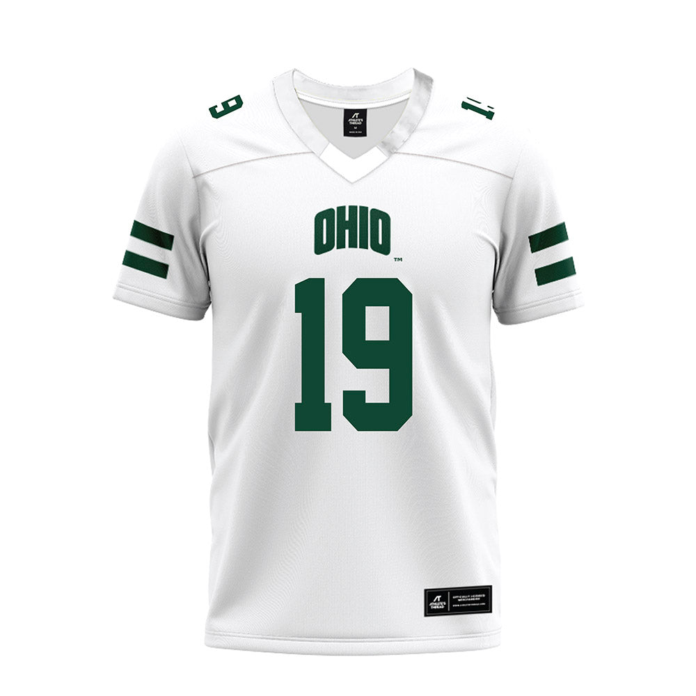 Ohio - NCAA Football : Dominic Dorwart - White Premium Football Jersey