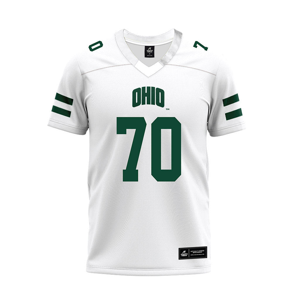 Ohio - NCAA Football : Brennan Meadows - White Premium Football Jersey