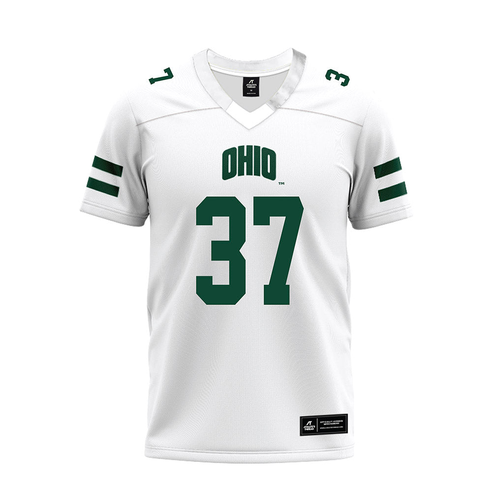 Ohio - NCAA Football : Blake Guffey - White Premium Football Jersey