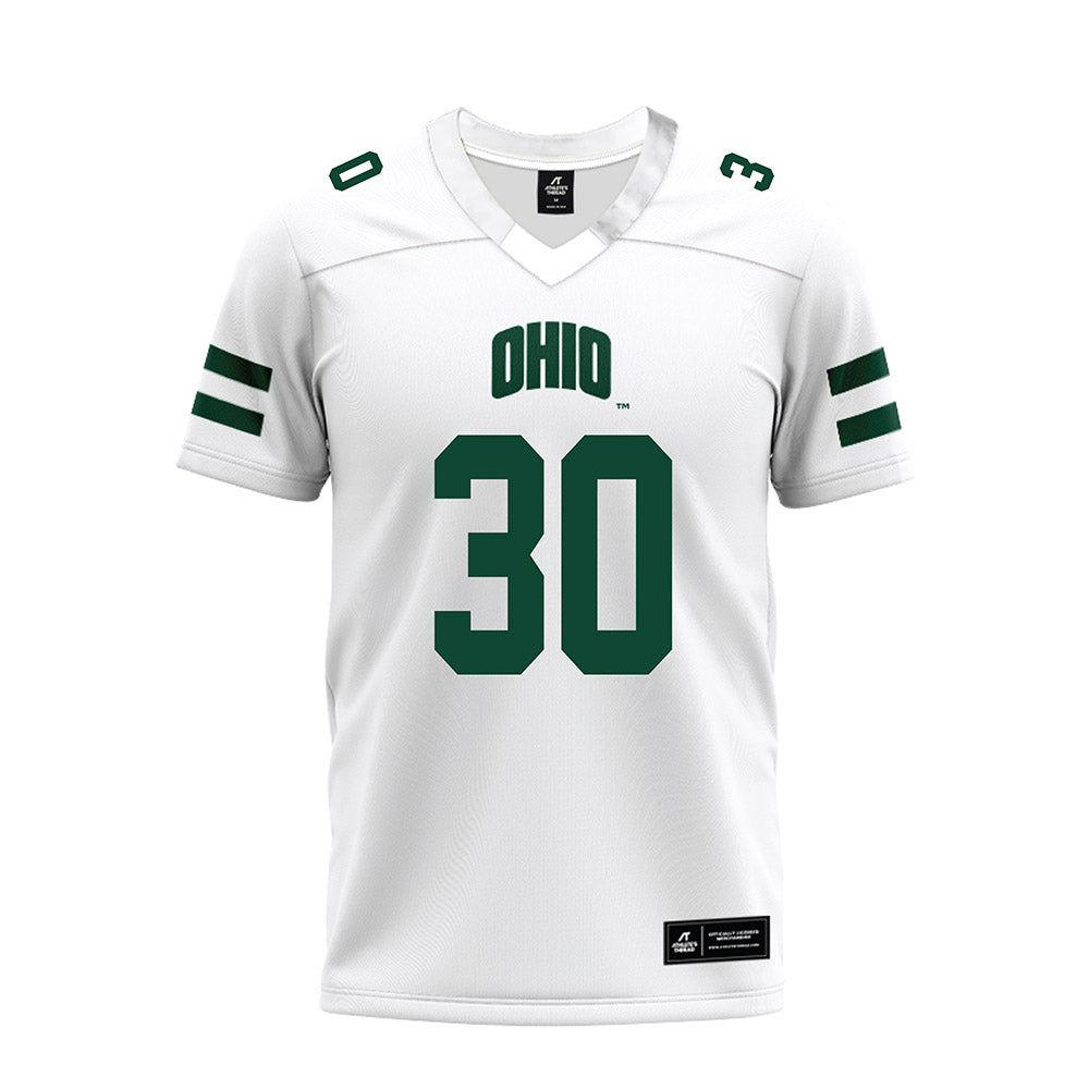 Ohio - NCAA Football : Charlie Christopher - White Premium Football Jersey-0