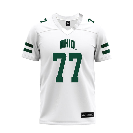 Ohio - NCAA Football : Jacob Dennison - White Premium Football Jersey