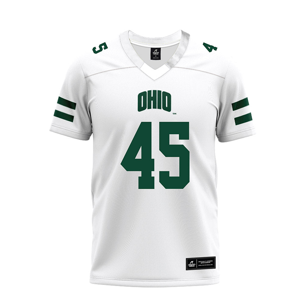 Ohio - NCAA Football : Brady Wharton - White Premium Football Jersey-0