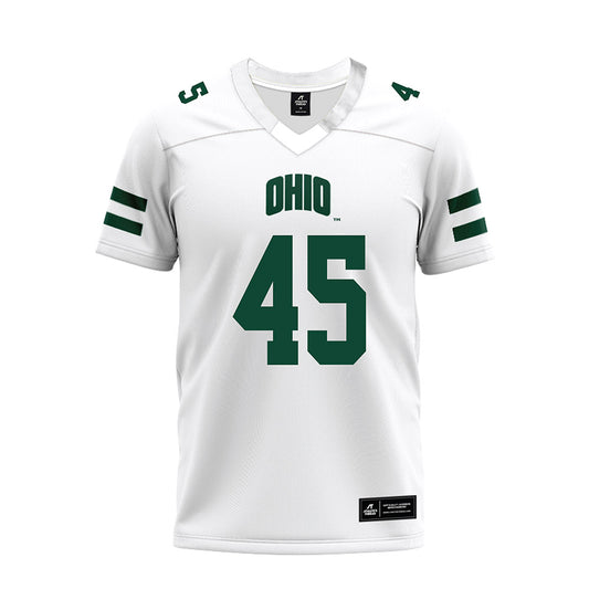 Ohio - NCAA Football : Brady Wharton - White Premium Football Jersey-0