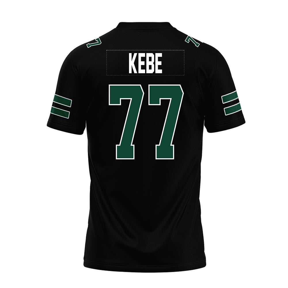 Ohio - NCAA Football : Ibrahim Kebe - Black Premium Football Jersey-1