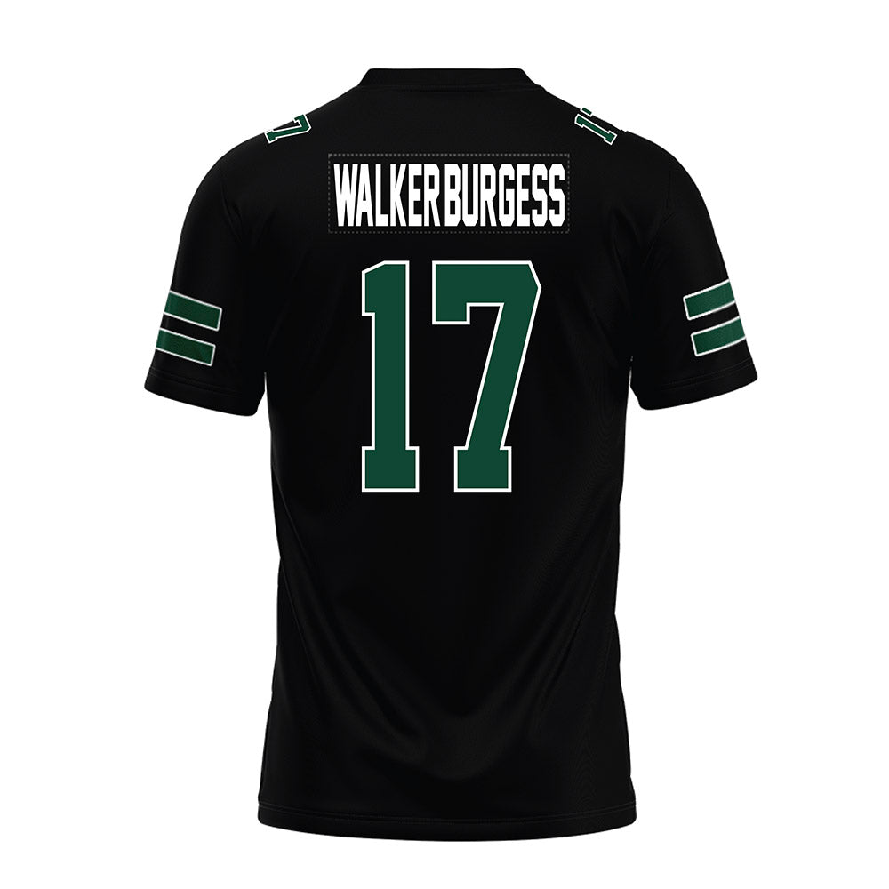 Ohio - NCAA Football : Marcel Walker-Burgess - Black Premium Football Jersey