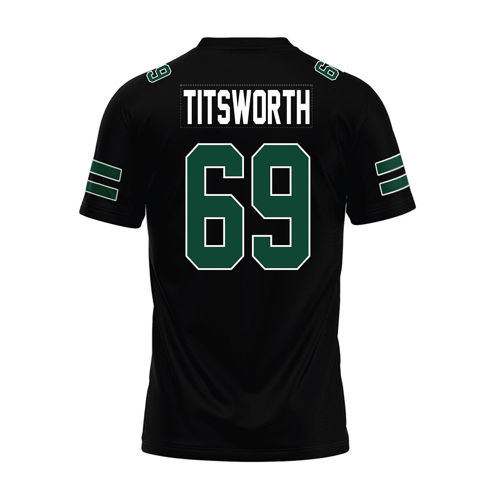 Ohio - NCAA Football : Parker Titsworth - Black Premium Football Jersey