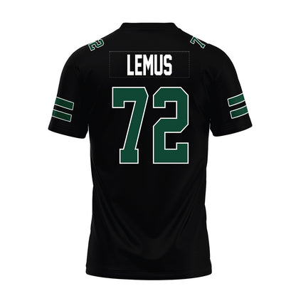 Ohio - NCAA Football : Jakob Lemus - Black Premium Football Jersey-1