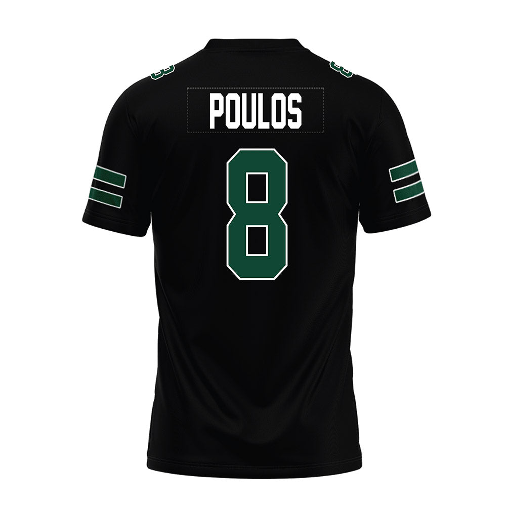 Ohio - NCAA Football : Nick Poulos - Black Premium Football Jersey