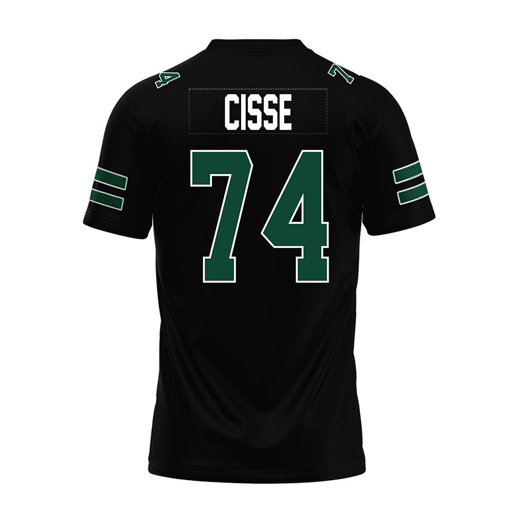 Ohio - NCAA Football : Tigana Cisse - Black Premium Football Jersey