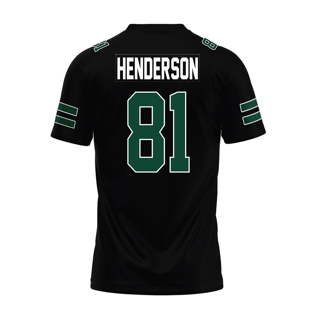 Ohio - NCAA Football : Bralen Henderson - Black Premium Football Jersey