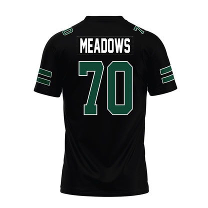 Ohio - NCAA Football : Brennan Meadows - Black Premium Football Jersey