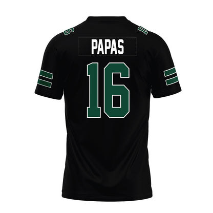 Ohio - NCAA Football : Matthew Papas - Black Premium Football Jersey-1