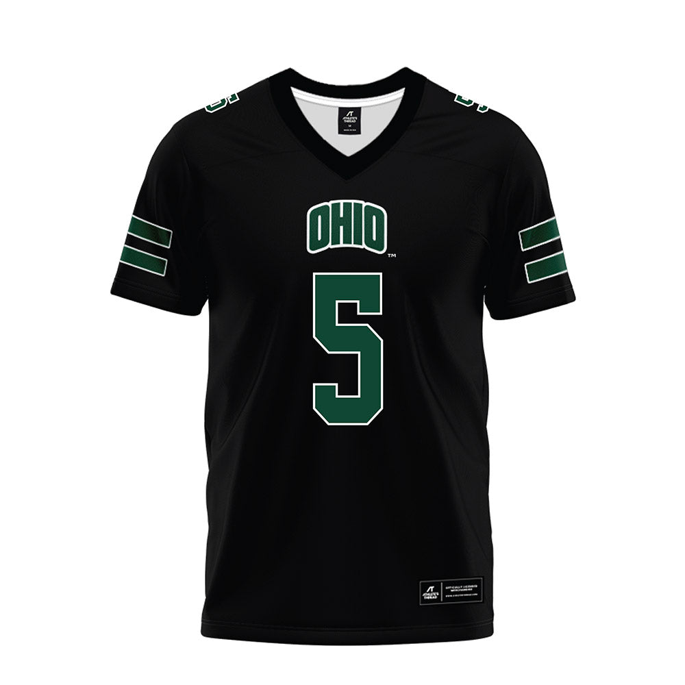 Ohio - NCAA Football : Xander Karagosian - Black Premium Football Jersey-0