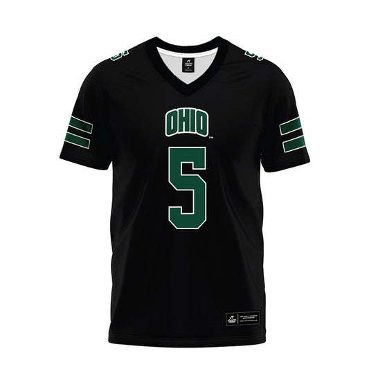 Ohio - NCAA Football : Xander Karagosian - Black Premium Football Jersey-0