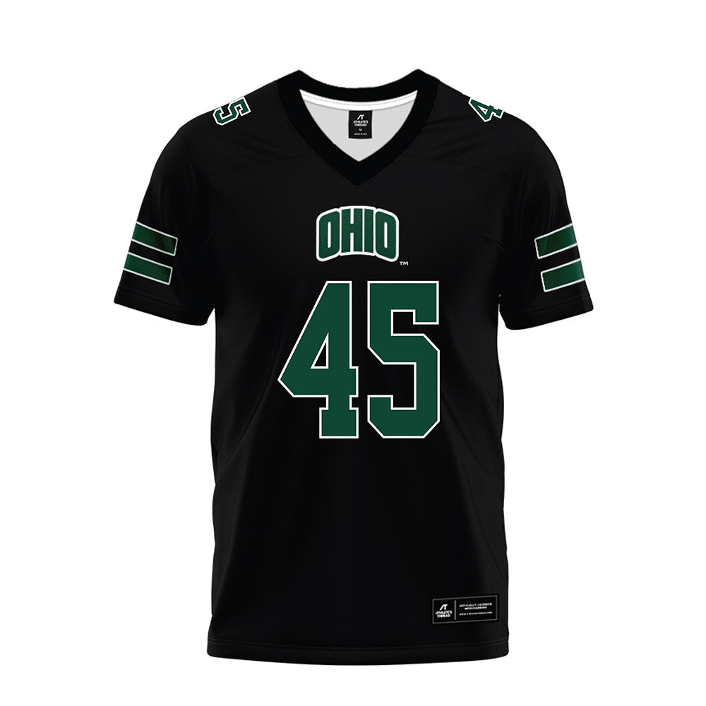 Ohio - NCAA Football : Brady Wharton - Black Premium Football Jersey-0