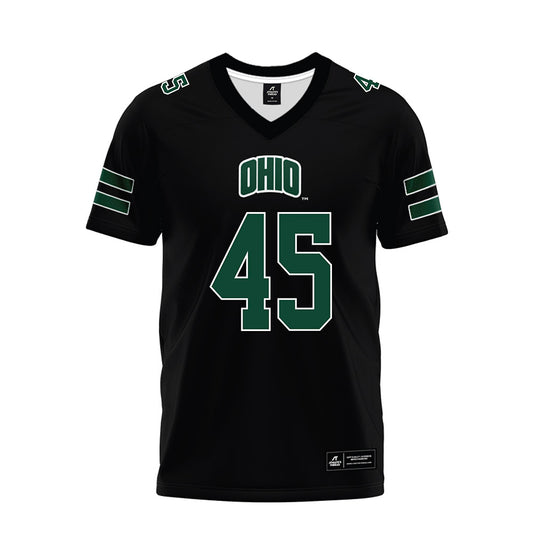 Ohio - NCAA Football : Brady Wharton - Black Premium Football Jersey-0
