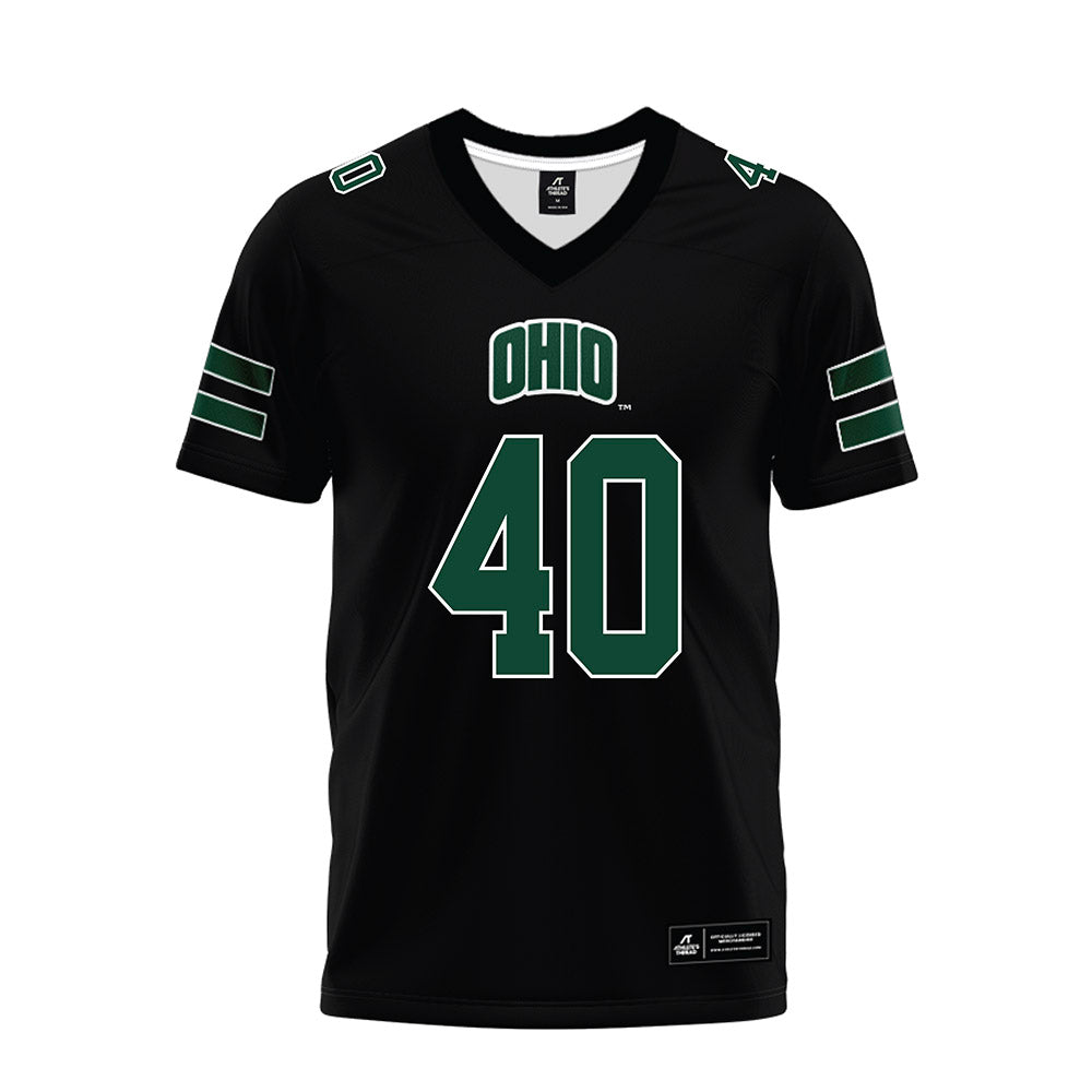 Ohio - NCAA Football : Beau Blankenship - Black Premium Football Jersey