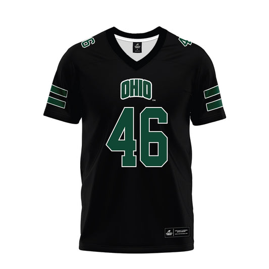 Ohio - NCAA Football : Jacob Lewis - Black Premium Football Jersey