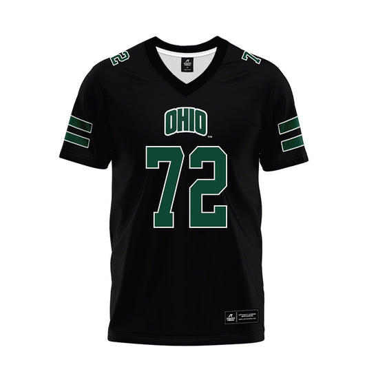 Ohio - NCAA Football : Jakob Lemus - Black Premium Football Jersey-0