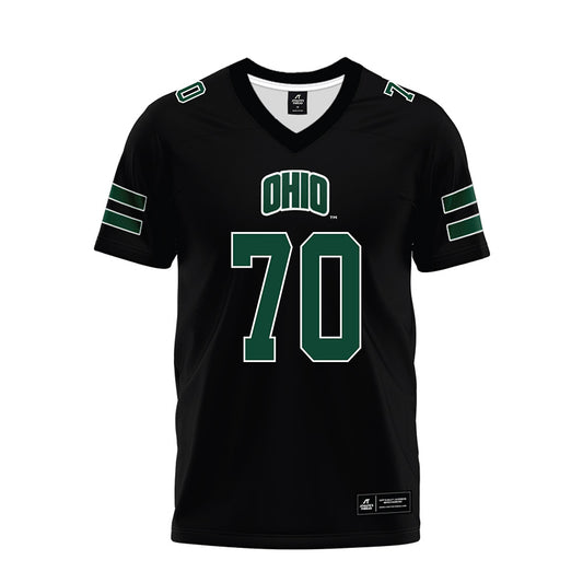 Ohio - NCAA Football : Brennan Meadows - Black Premium Football Jersey