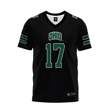 Ohio - NCAA Football : Caleb Chamberlin - Black Premium Football Jersey-0