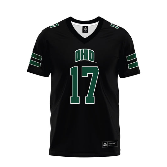 Ohio - NCAA Football : Caleb Chamberlin - Black Premium Football Jersey-0